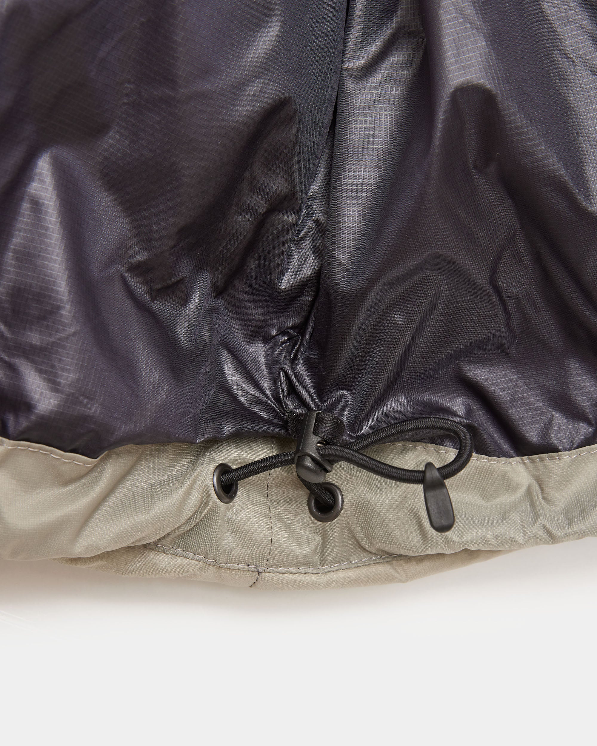 Recycled Nylon Mini Ripstop / Down Jacket, Light Gray