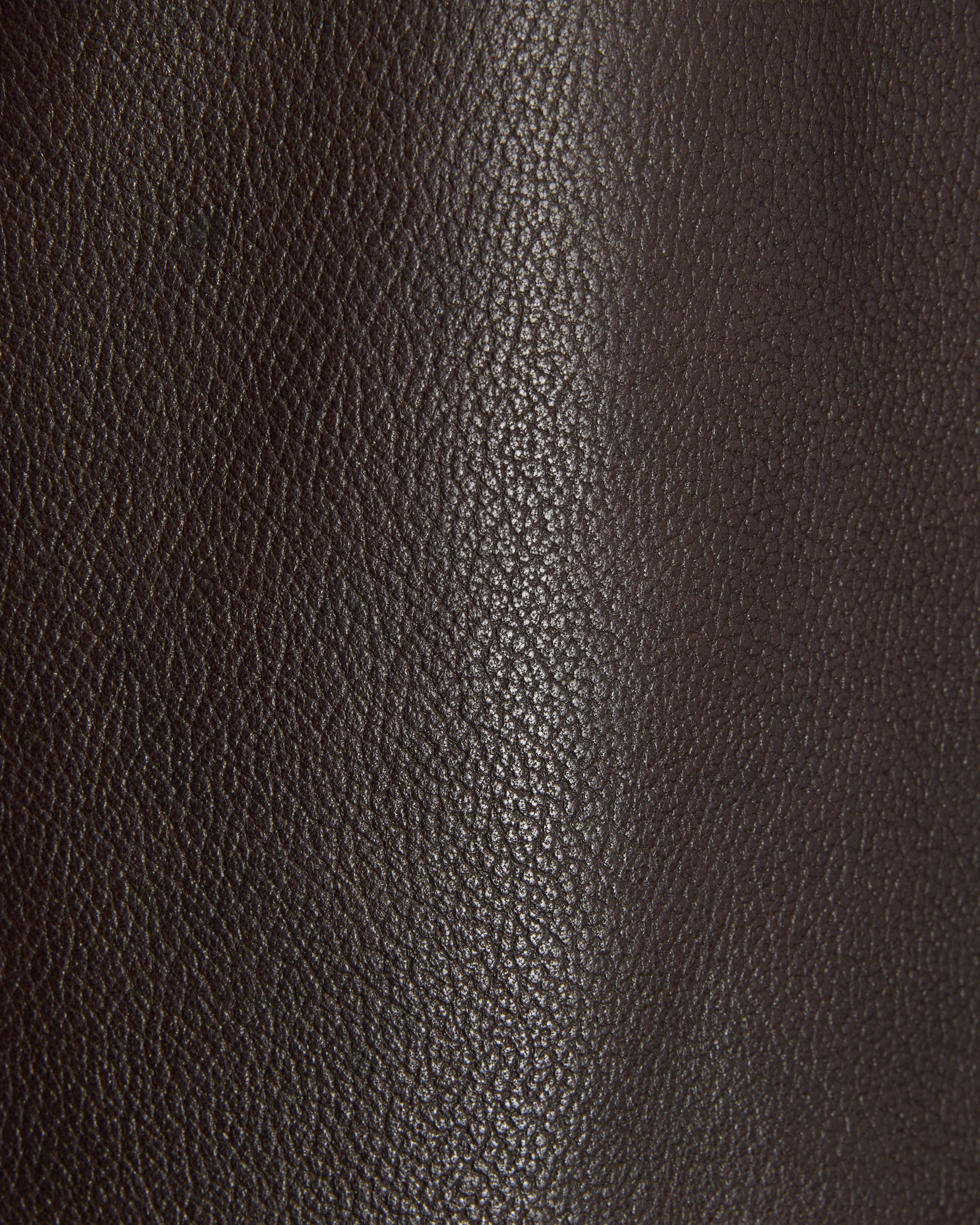 ぺブルシープスキン / レザージップカーコート, Brown