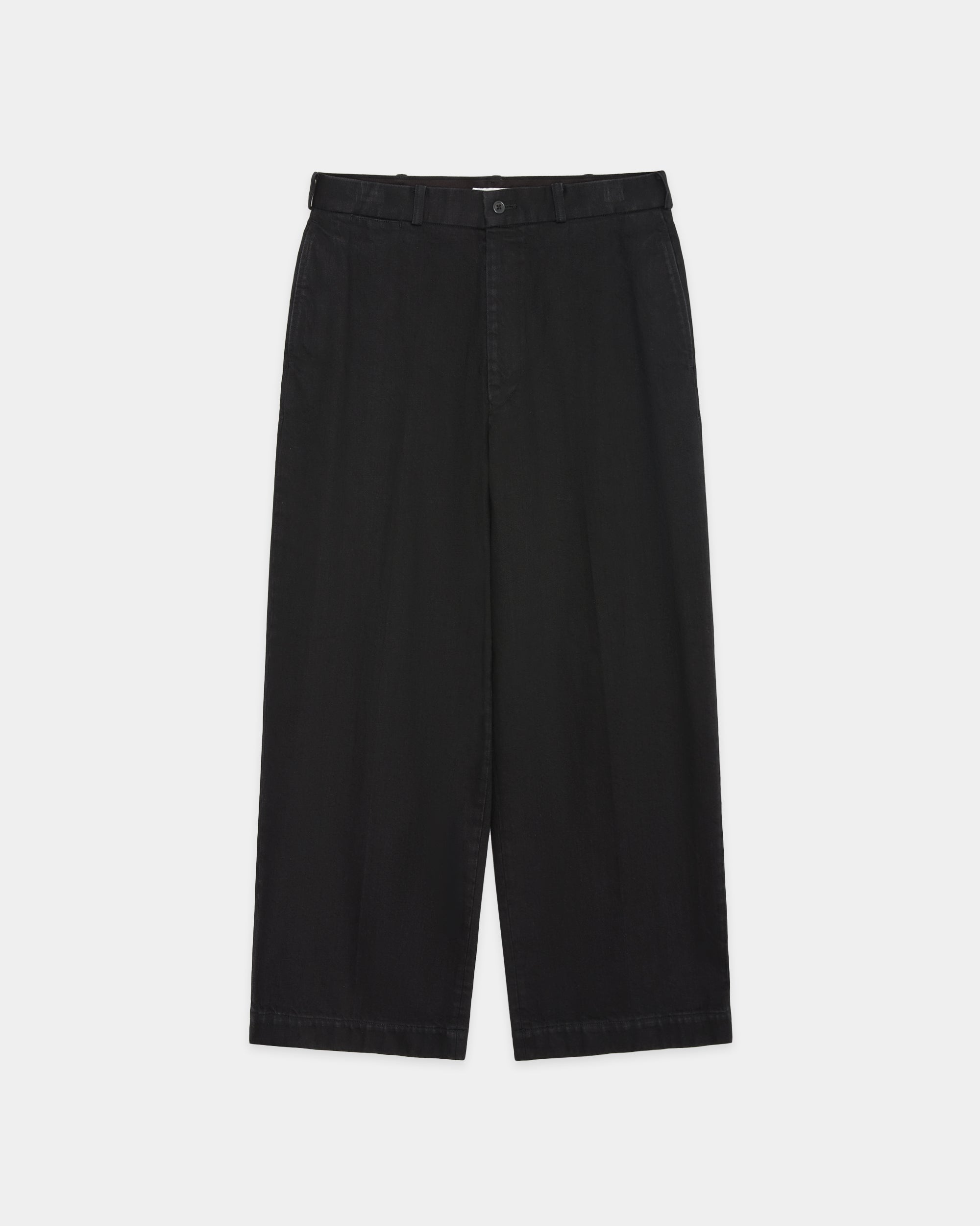 オーガニックコットン 12oz デニム / USMCスラックス, Black