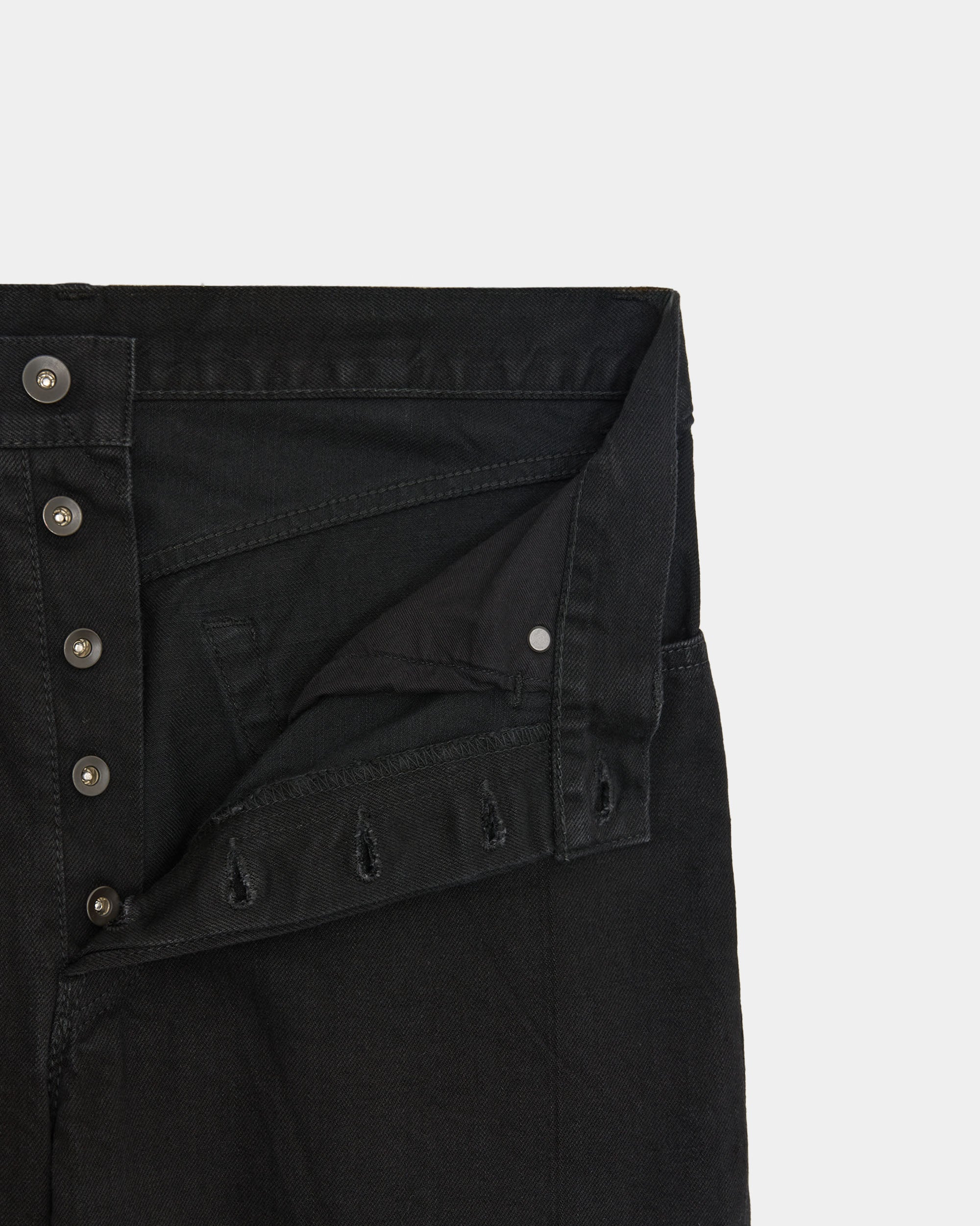オーガニックコットン 12oz デニム / ナローシリンダーフィットジーンズ, Black