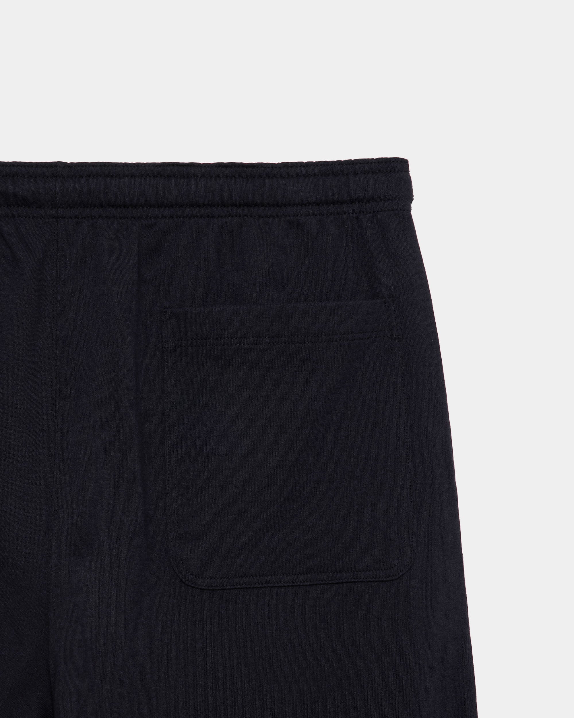 【PARKING Exclusive】Organic Cotton Open-End Yarn Inlay Brushed / Wide Cylinder Fit Easy Pants, Black