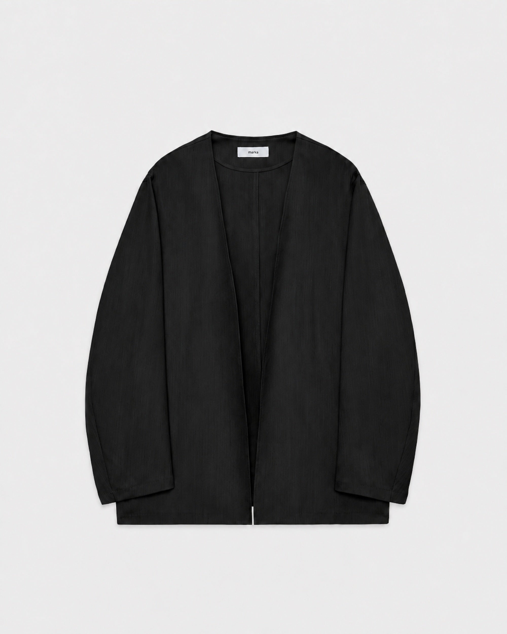 【PARKING Special Order】2/60 Wool Tropical Melange / Minimalist Jacket, Black