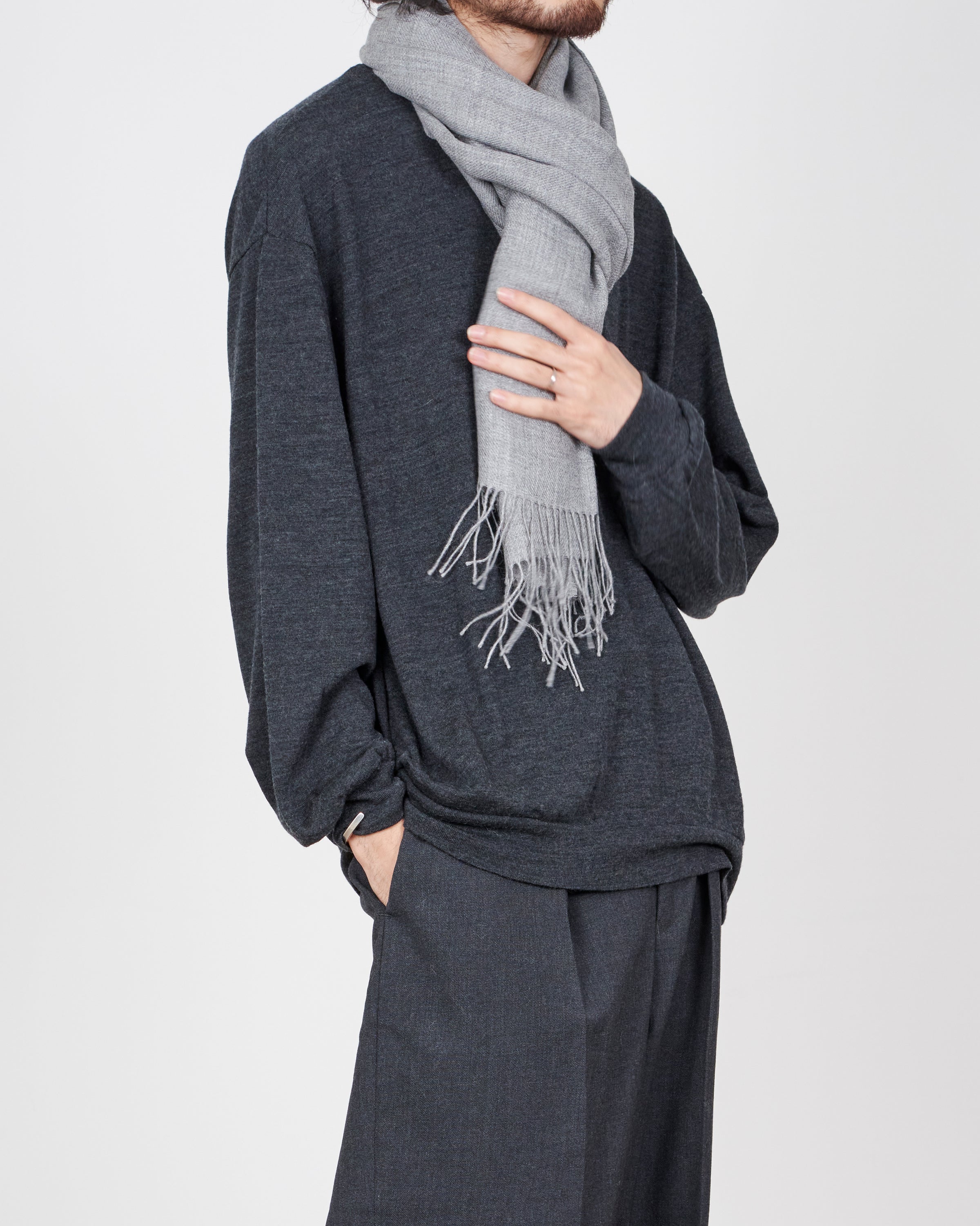 ベビーアルパカスカーフ, Top Gray – MARKAWARE