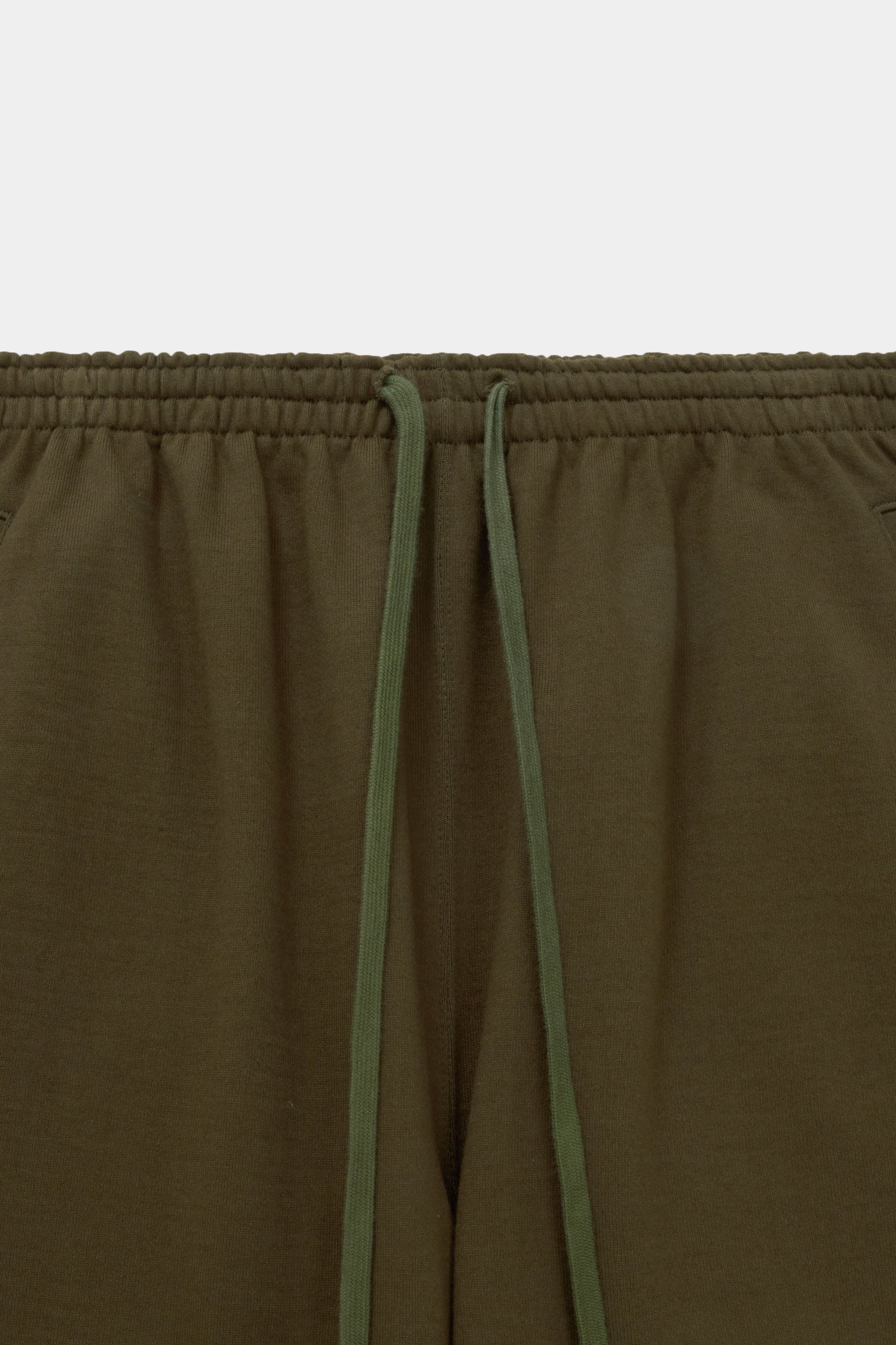 Organic Cotton Heavy Fleece Gym Pants, Dark Green