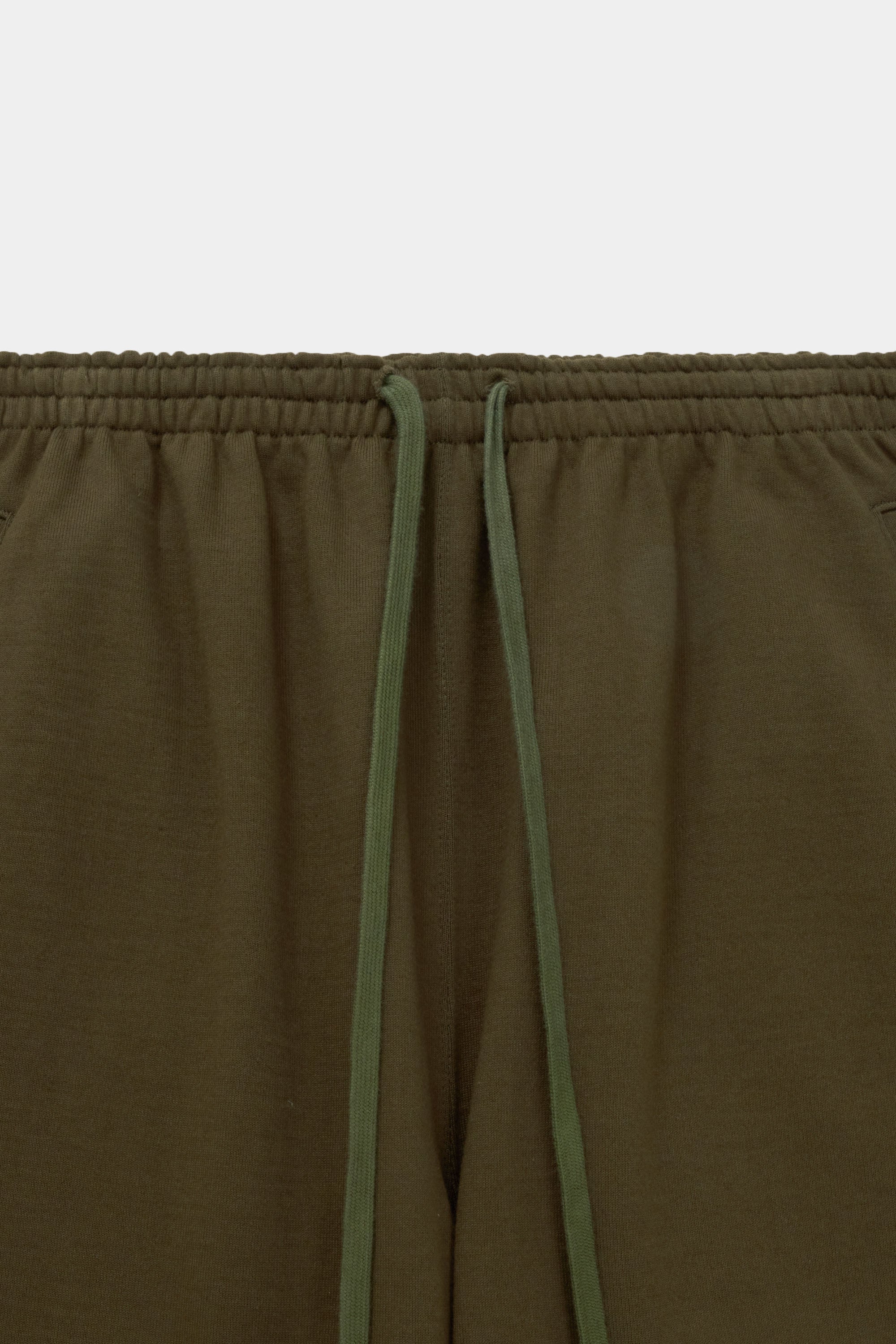 オーガニックコットンヘビー吊裏毛 ジムパンツ, Olive Brown