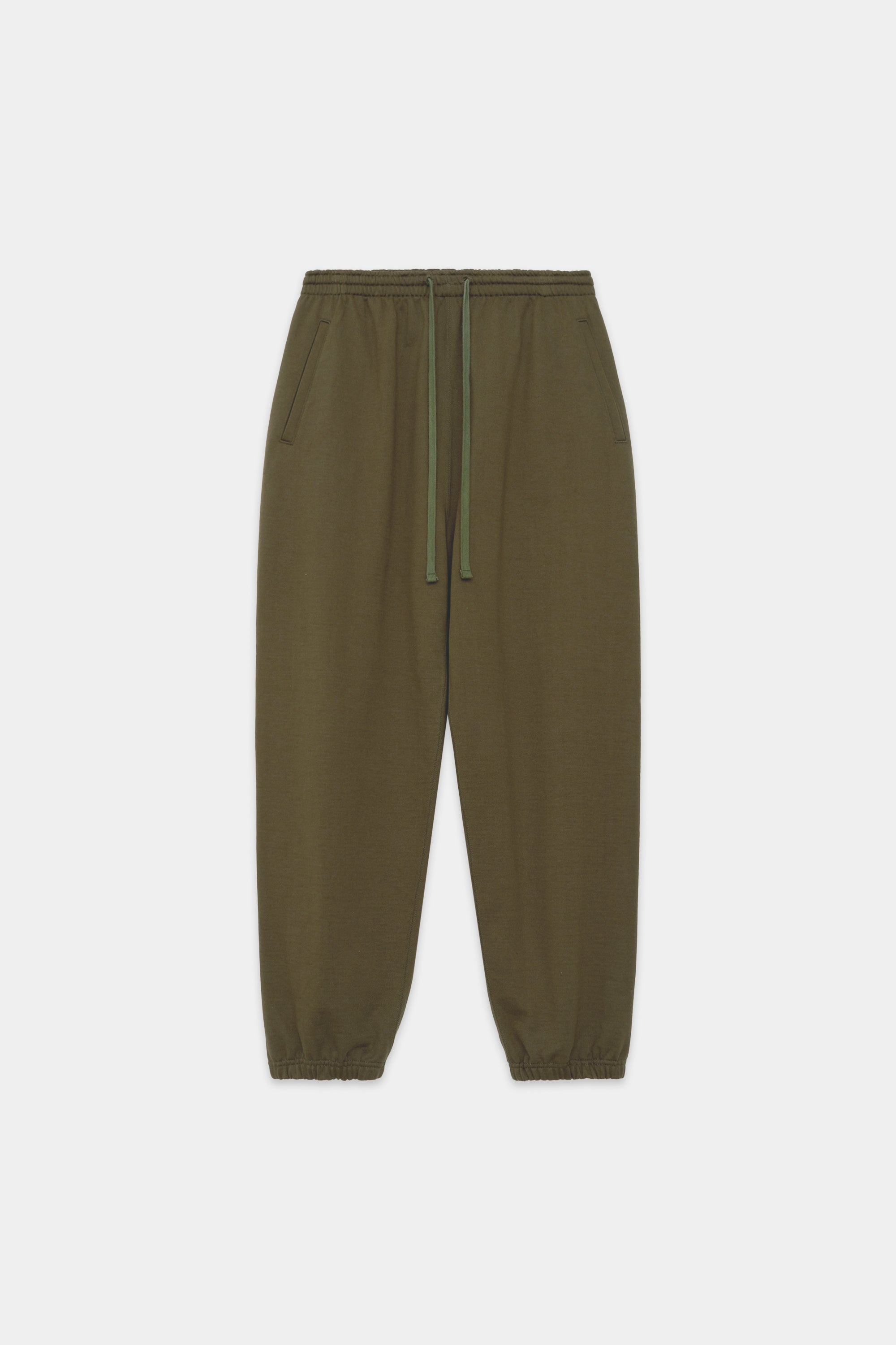 Long Workout Pants (Brown)-(Organic Cotton/Elastin)