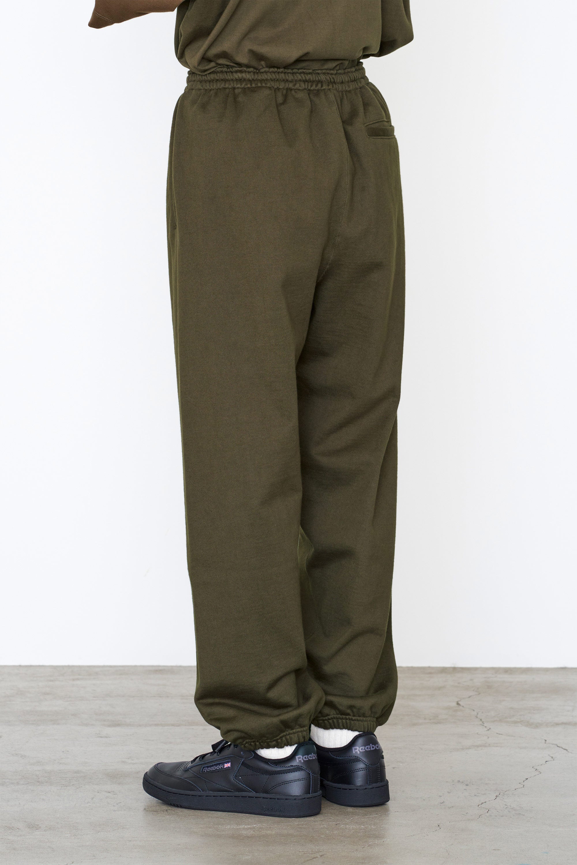 Long Workout Pants (Brown)-(Organic Cotton/Elastin)