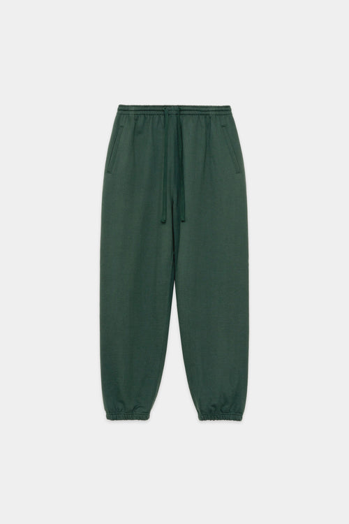 Organic Cotton Heavy Fleece Gym Pants, Dark Green