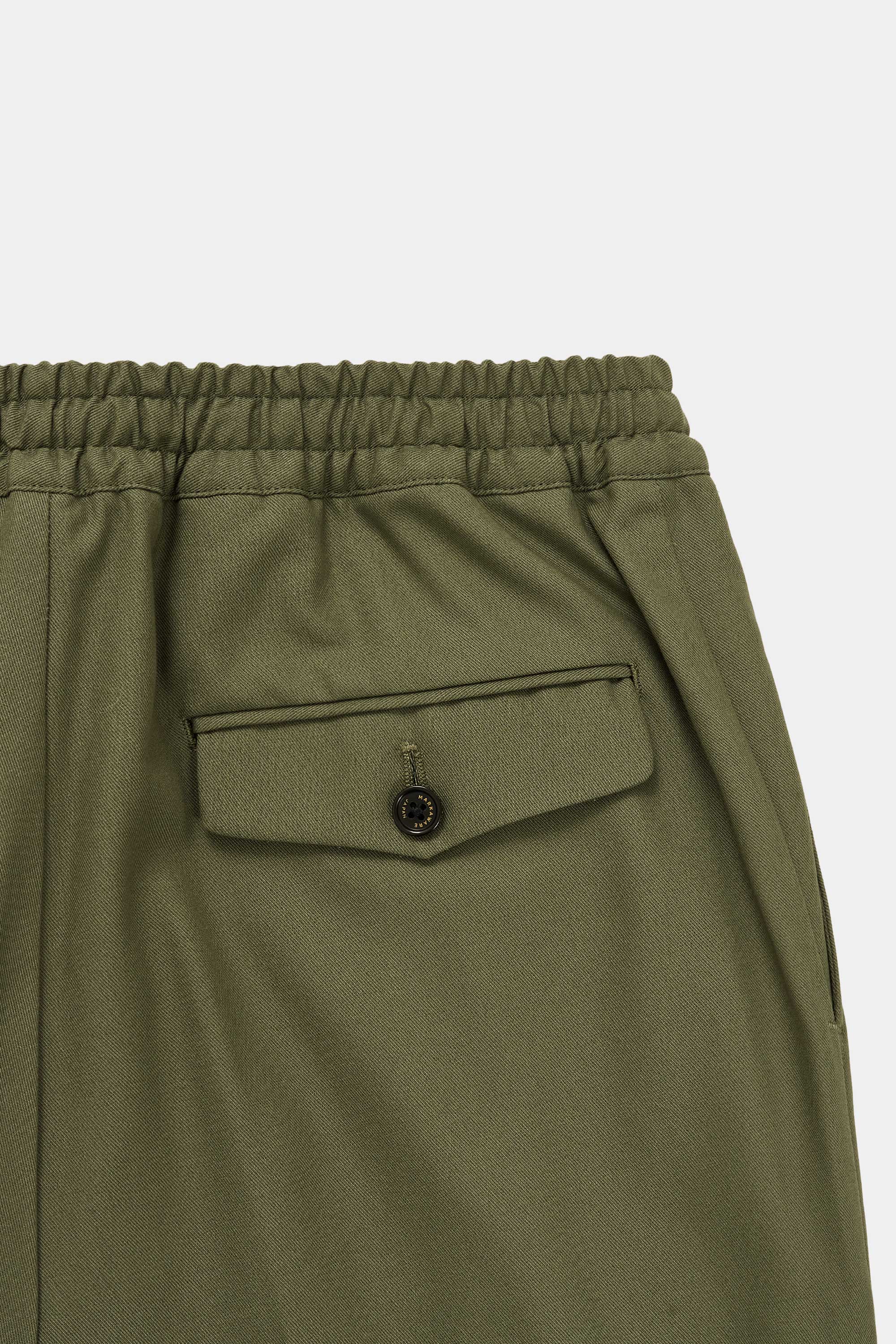 Organic Cotton Dry Twill Classic Fit Easy Pants, Olive – MARKAWARE