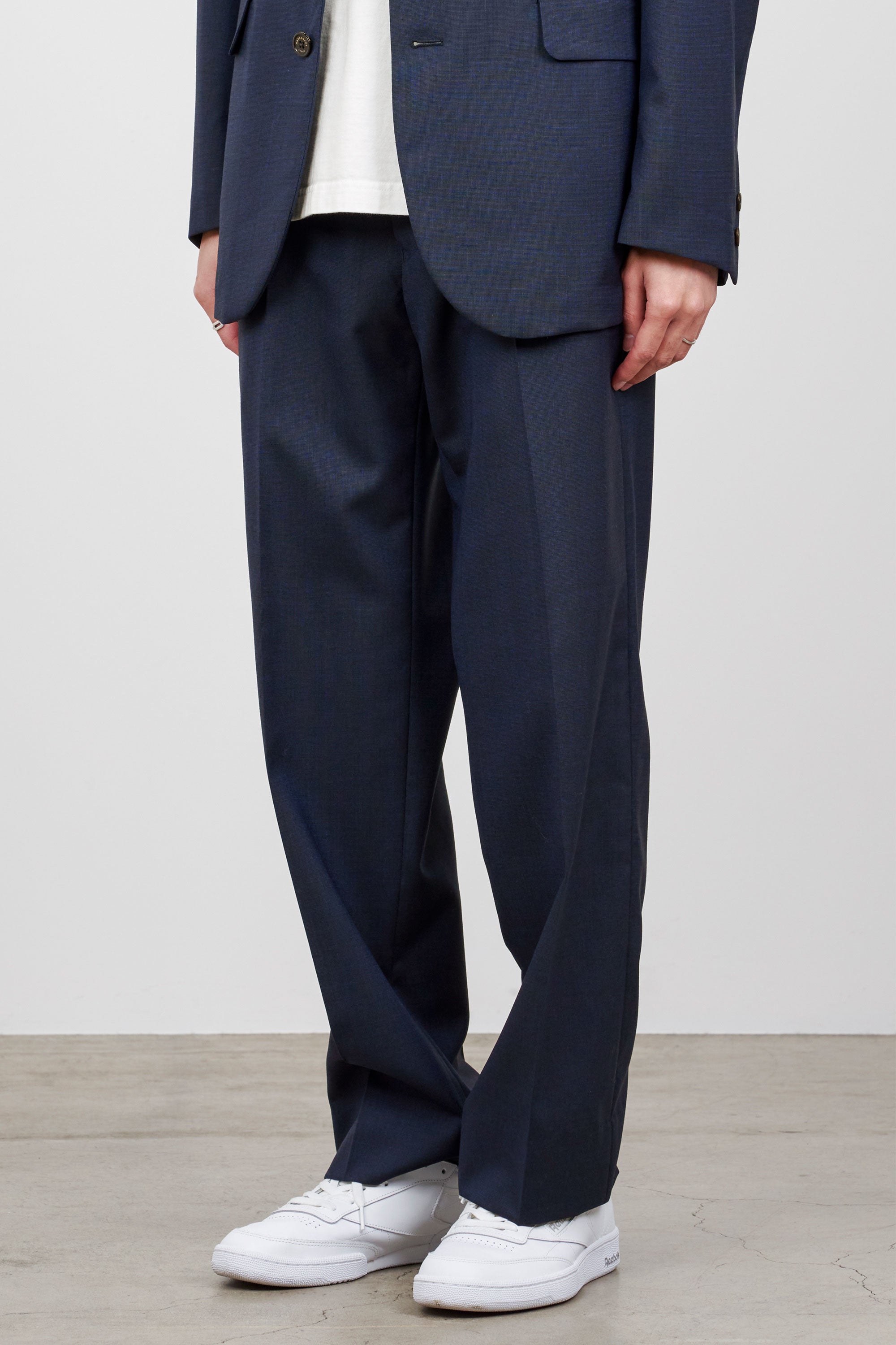 MARKAWARE FLAT FRONT TROUSERS - スラックス