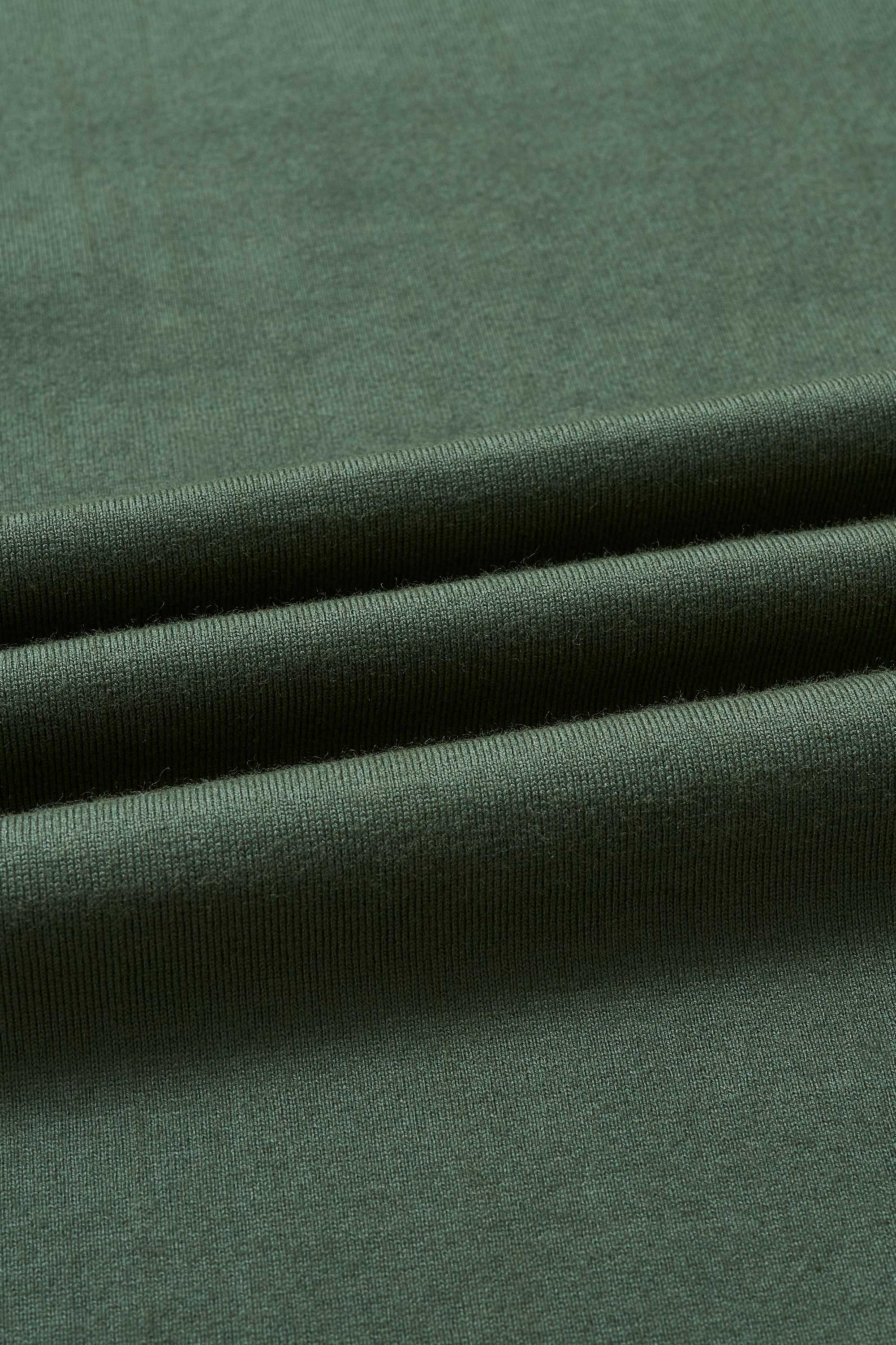オーガニックコットン40/2丸胴天竺 ロングスリーブ ボックスTシャツ, Hunter Green