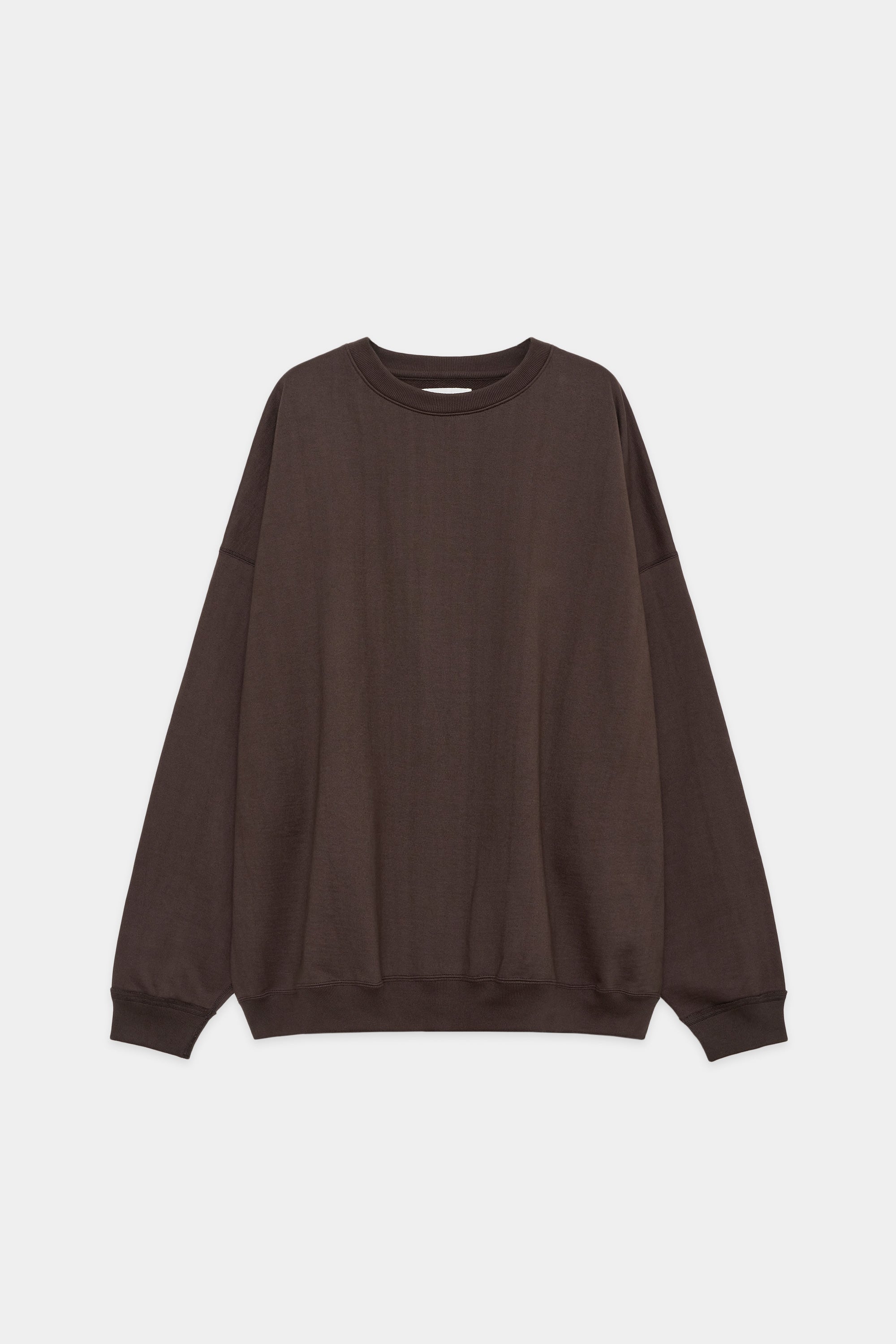 オーガニックコットン ヘビー 吊裏毛 ヒュージ スウェット, Brown