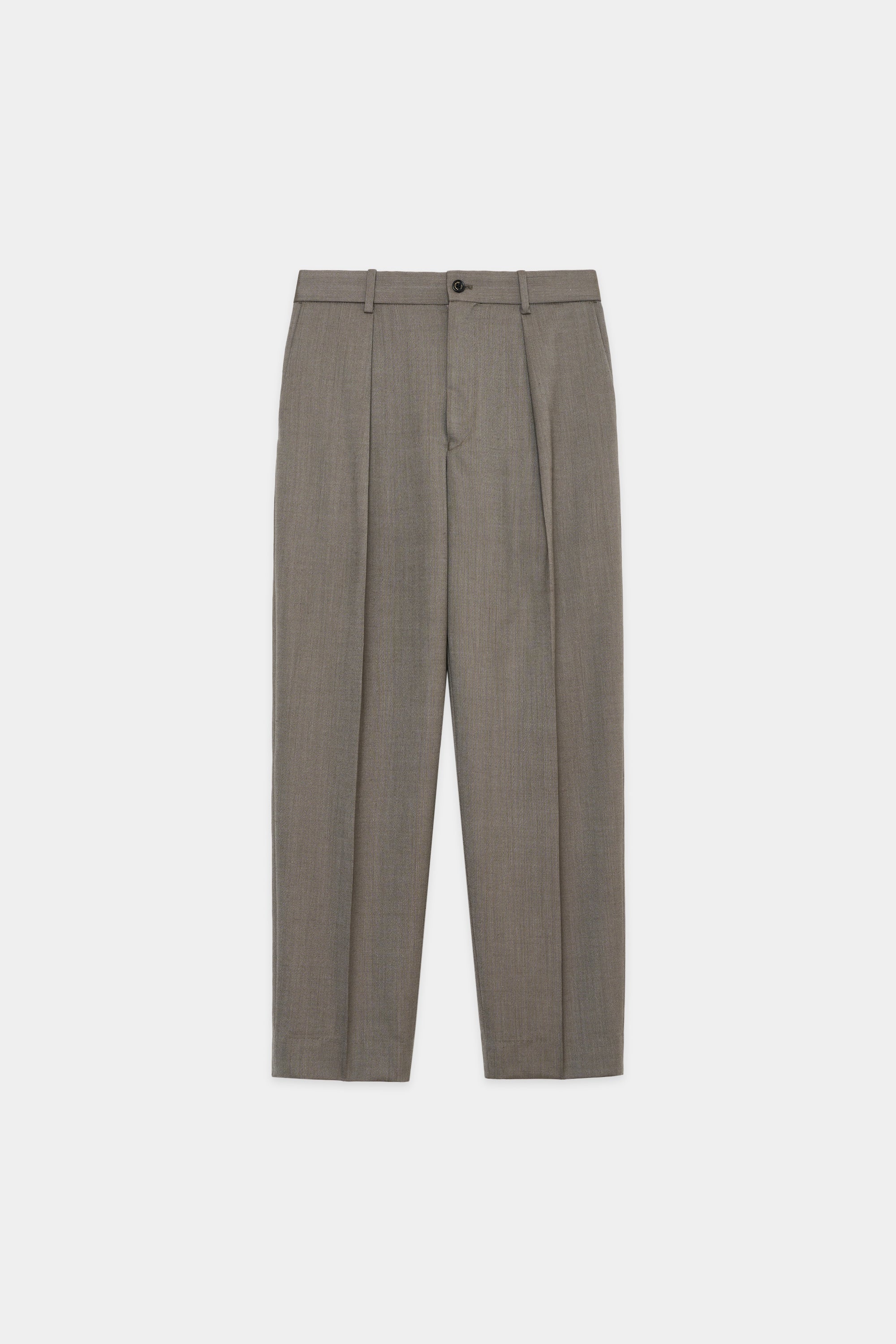 Organic Wool Tropical Pegtop Trousers, Graige – MARKAWARE