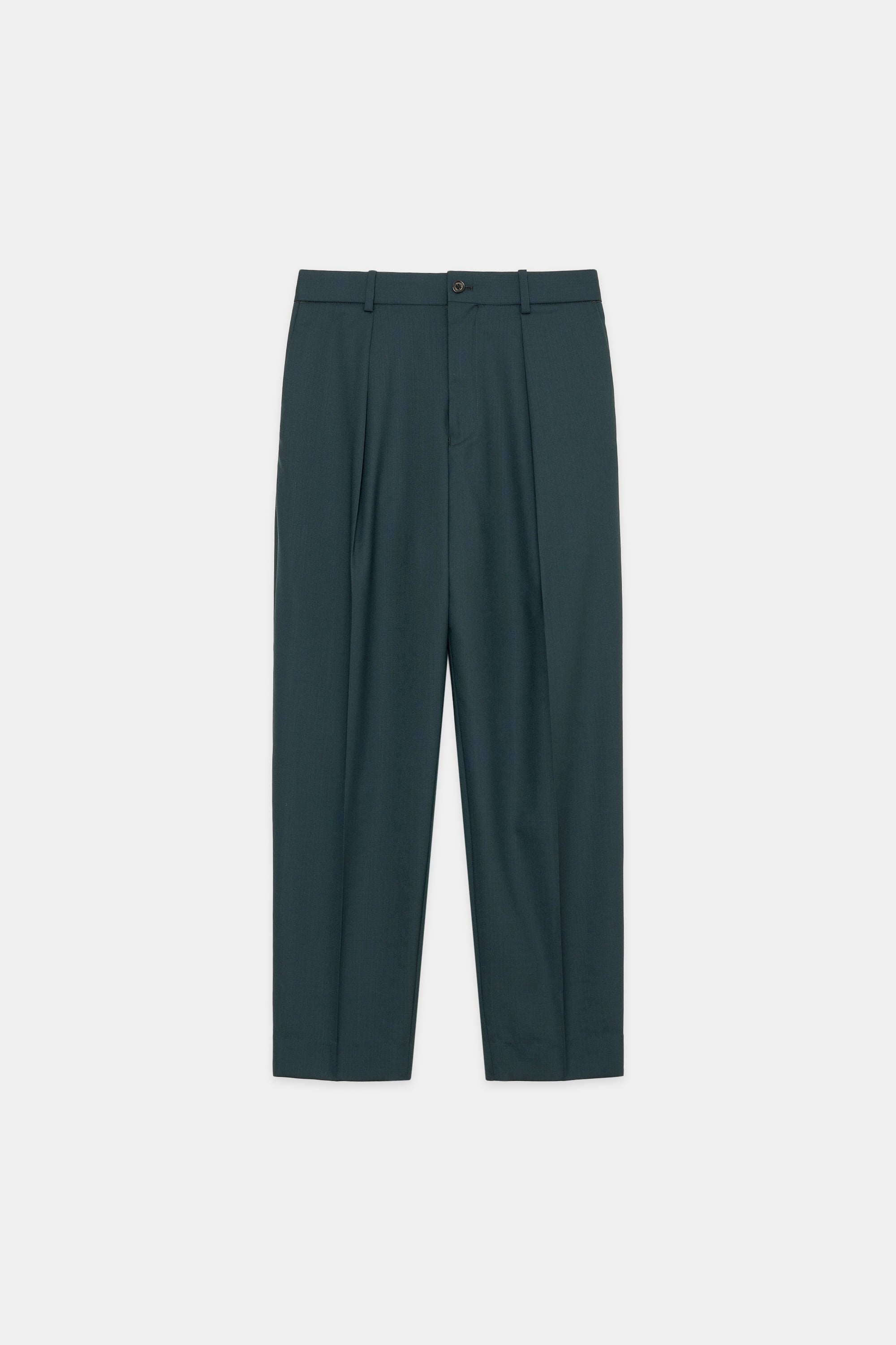 Organic Wool Tropical Pegtop Trousers, Green – MARKAWARE