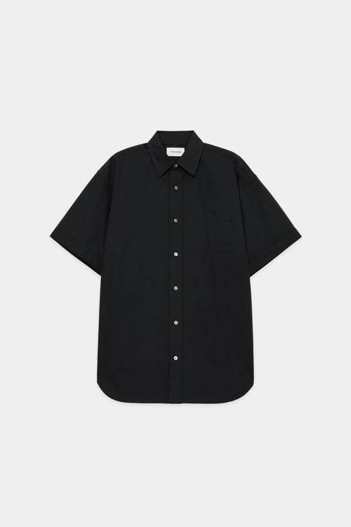 SOKTAS HEAVY POPLIN HUGE SHIRT S/S, Black