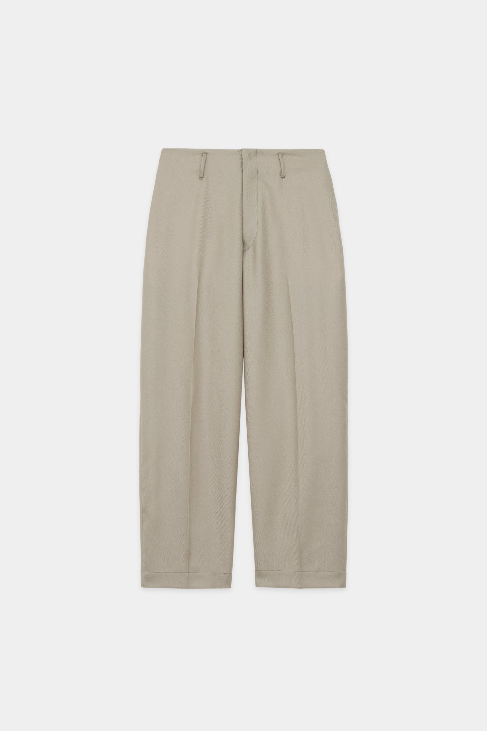 2/48 Wool Soft Serge Stitchless Trousers, Graige