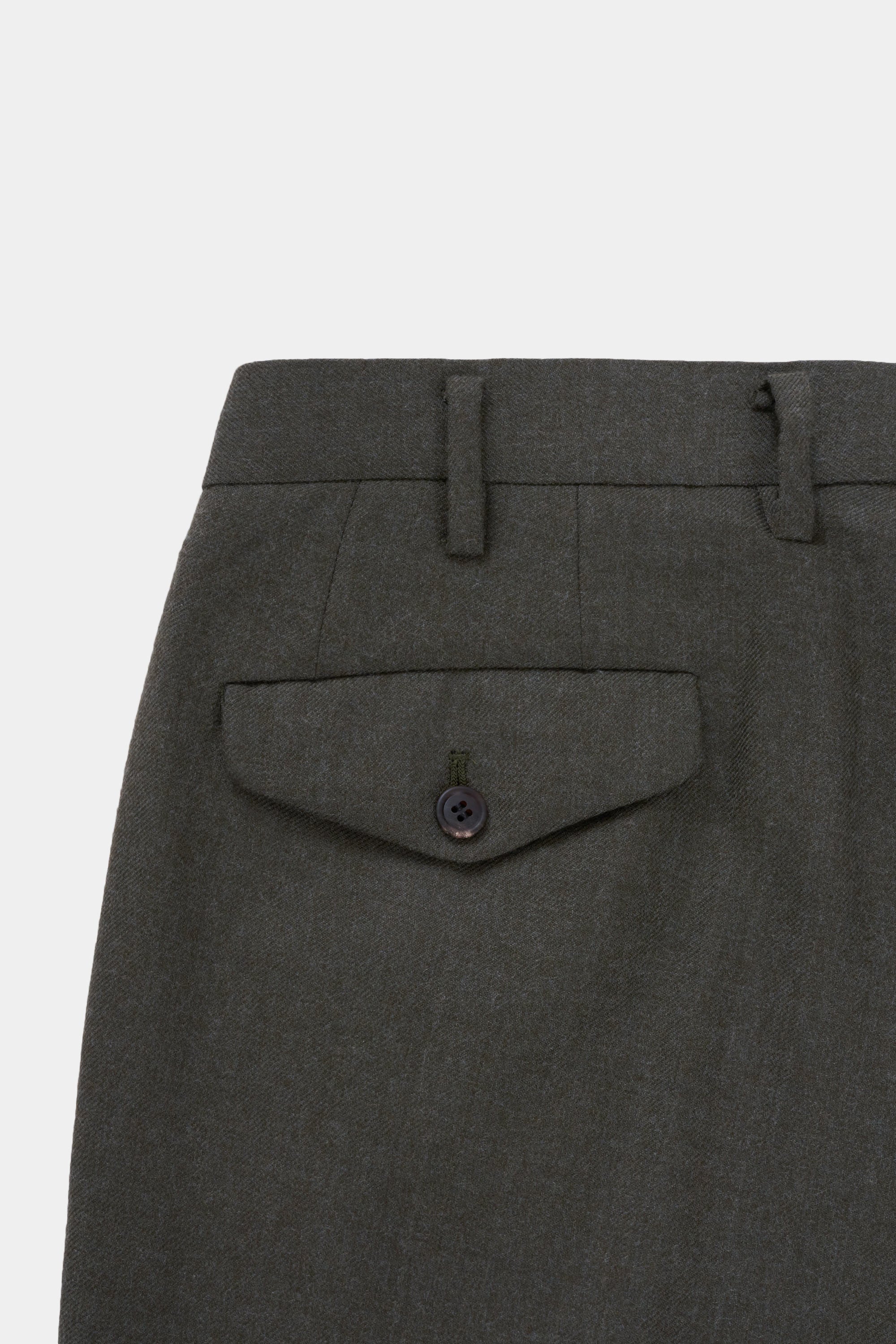 2/48 Wool Soft Serge 2tuck Cocoon Fit Trousers, Graige