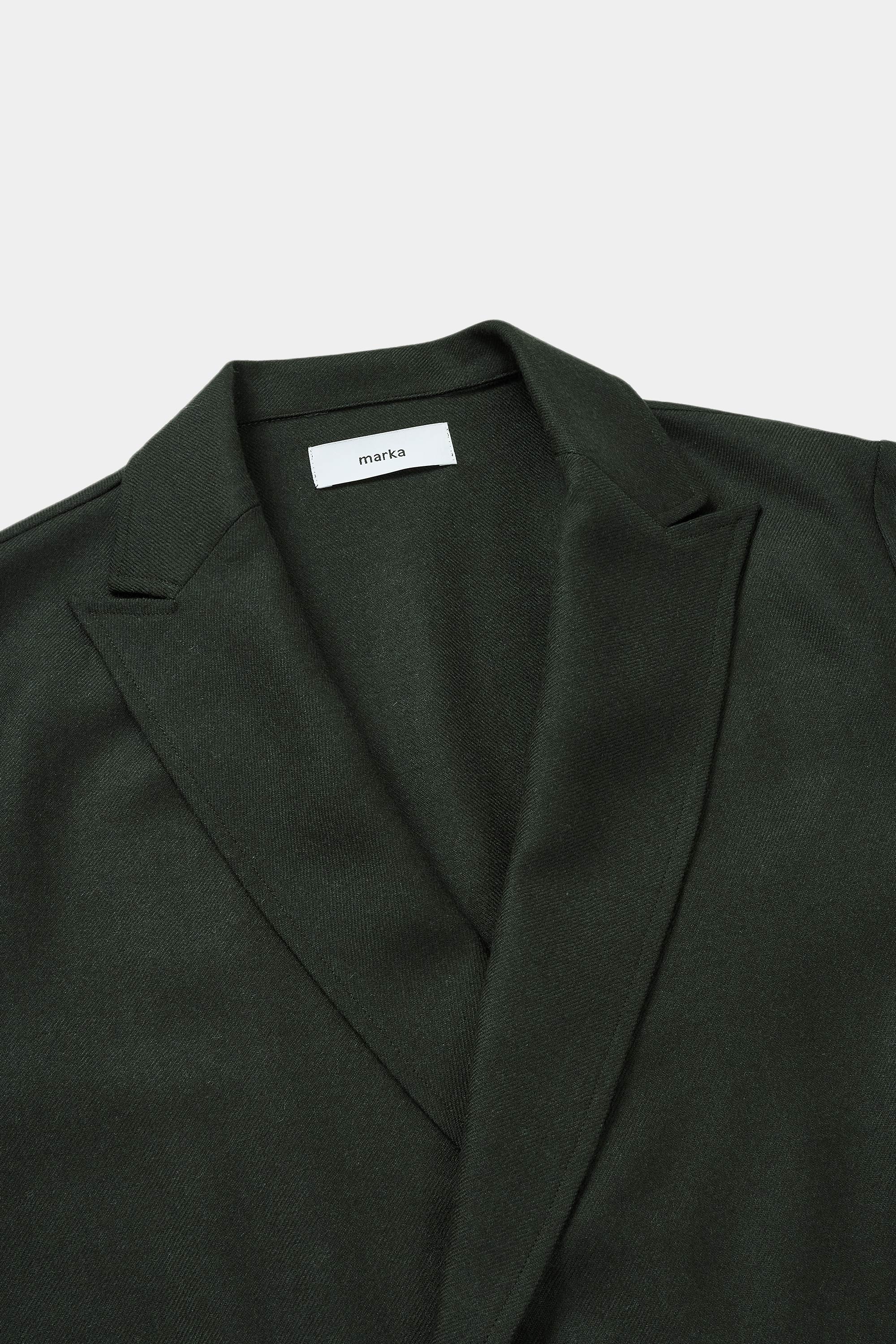 2/48 Wool Soft Serge Shirt Jacket, Graige – MARKAWARE