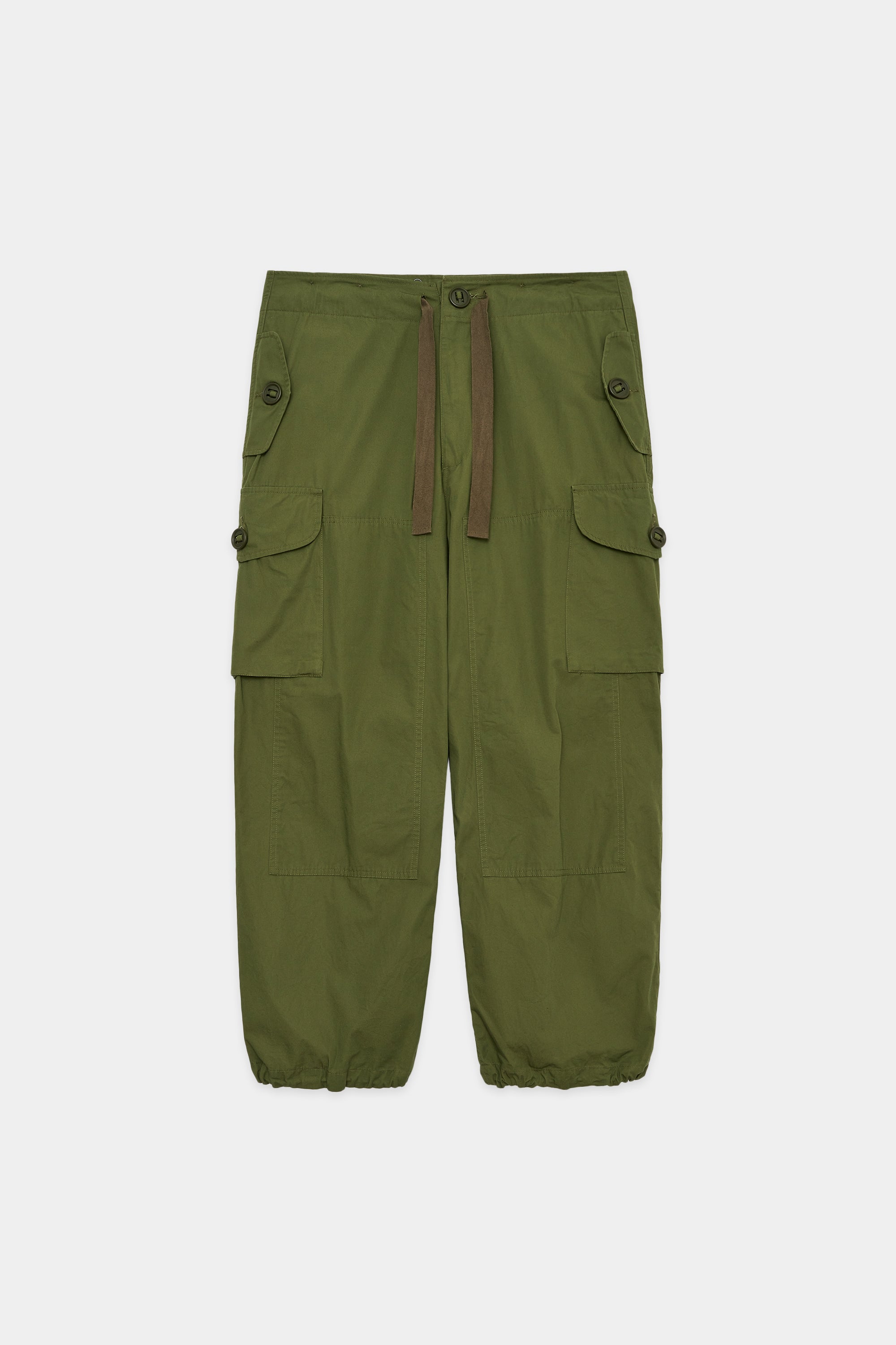 ORGANIC COTTON WEATHER CLOTH CANADIAN OVER PANTS, Olive