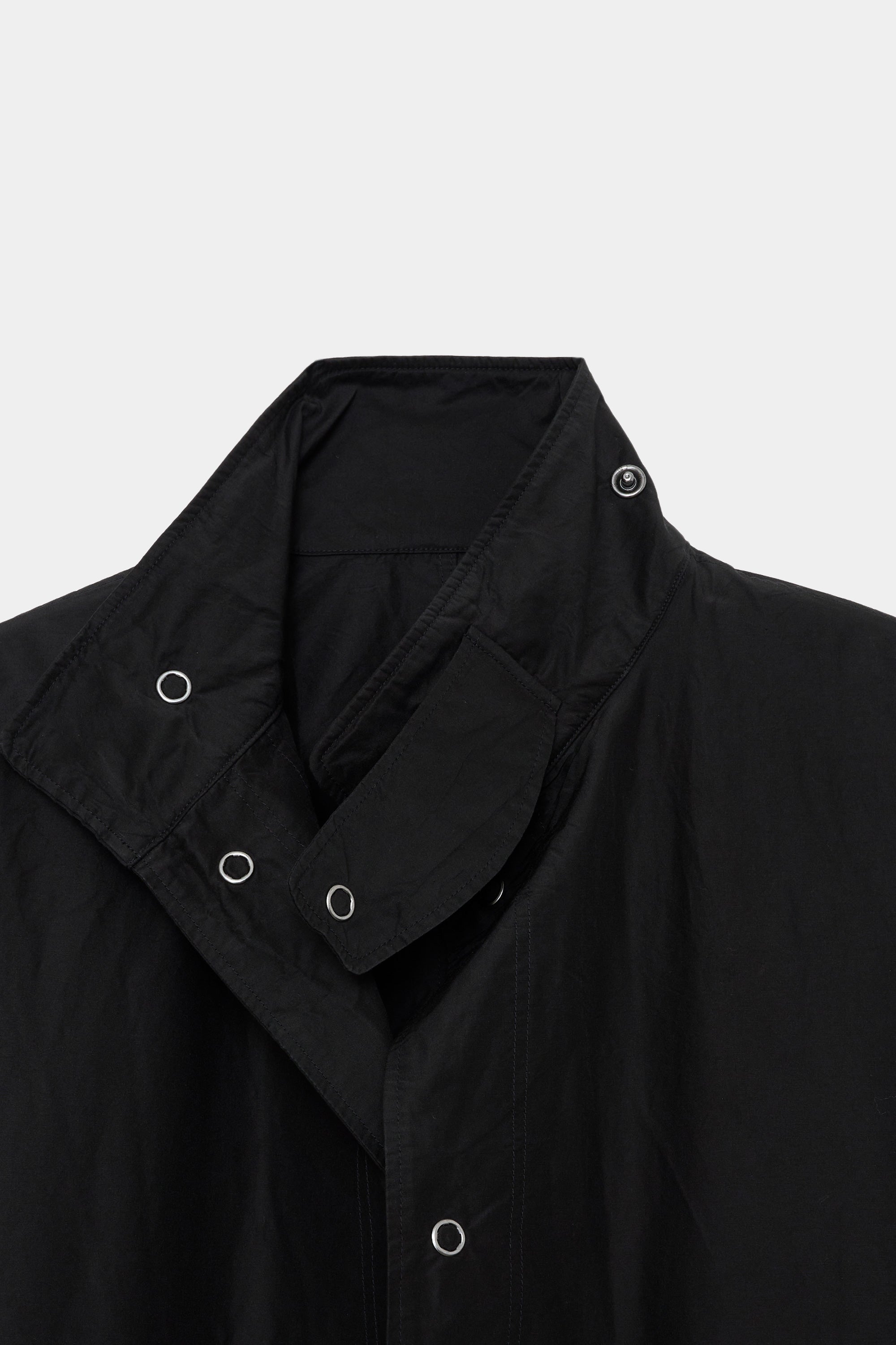 Organic Cotton × Bratac Silk Taffeta Mods Coat, Black