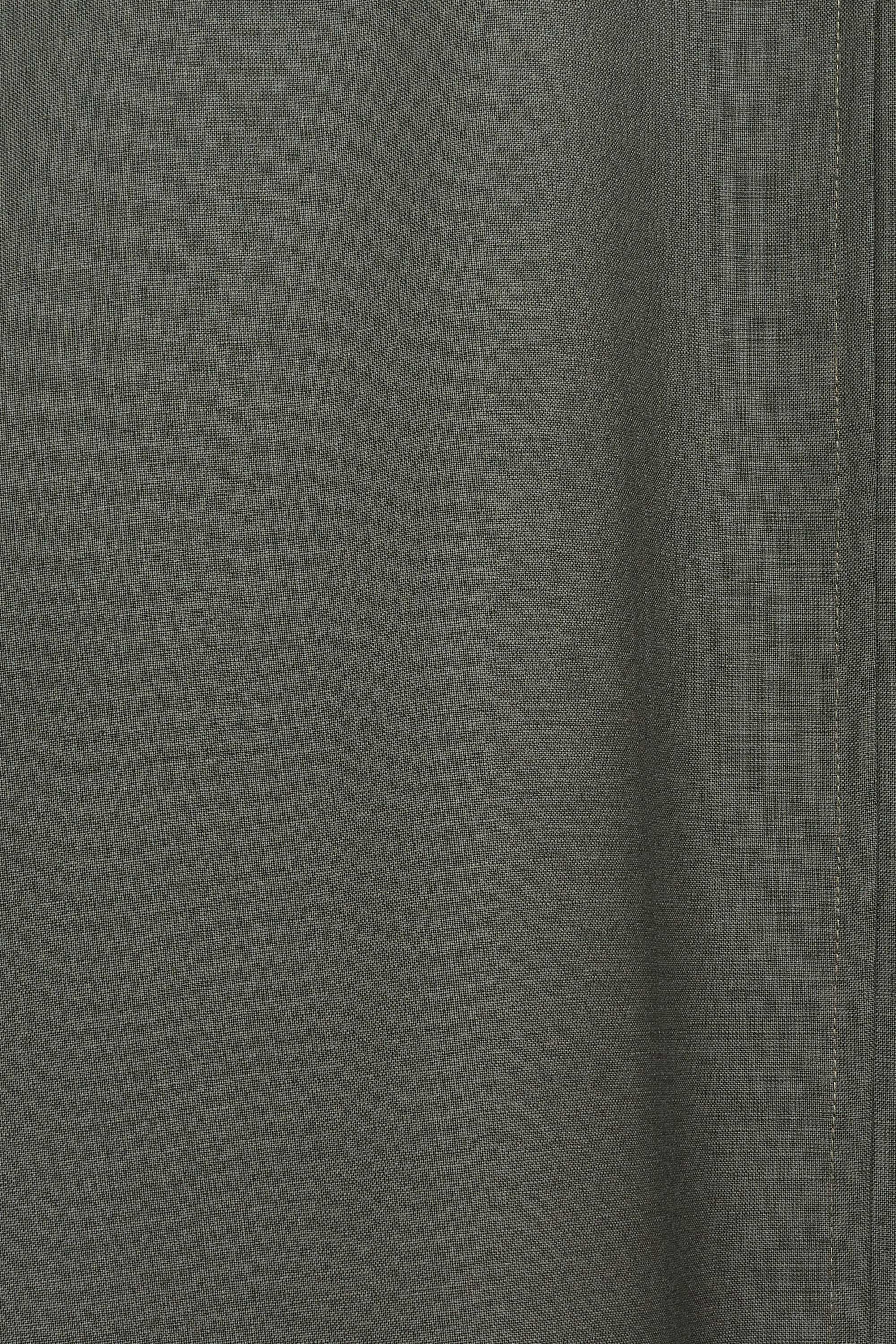 Organic Wool × Mohair Tropical Shirt Coat, Sage Green
